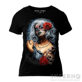 La Catrina In White - Calavera Skull női póló