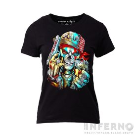 Skeleton Bandit - koponyás női póló