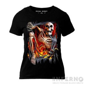 Burning Skeleton - koponyás női póló