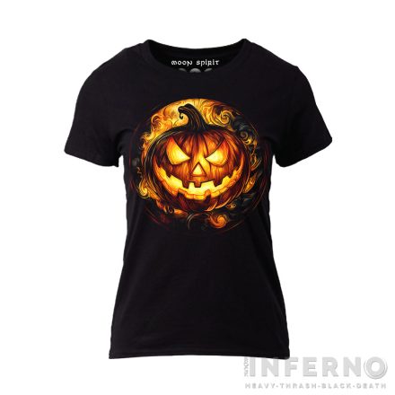 Jack-o’-lantern - stained glass női póló