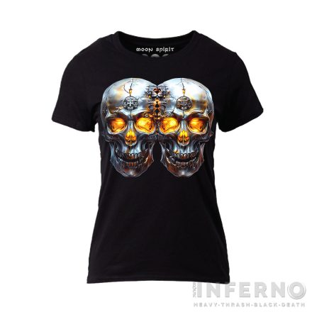 Gemini skull - zodiákus női póló