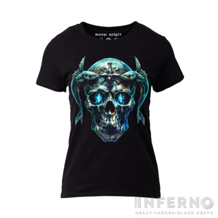 Pisces skull - zodiákus női póló