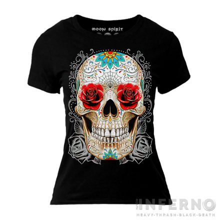 Sugar skull - cukorkoponya női póló