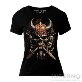 Viking skull & swords - Nordic fantasy női póló