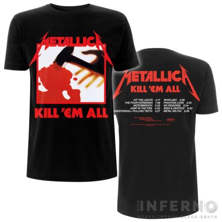 Metallica - Kill ‘Em All Tracks póló